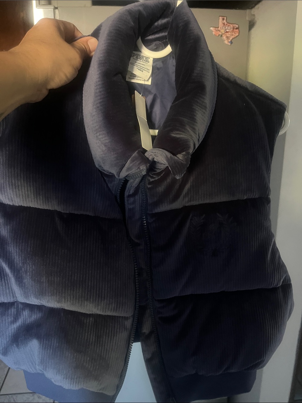 PINK Victoria's Secret Navy Blue Quilted Jacket